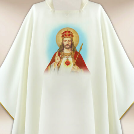 Chasuble avec image Christ Roi