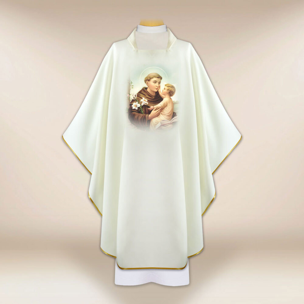 Chasuble avec image de Saint Antoine