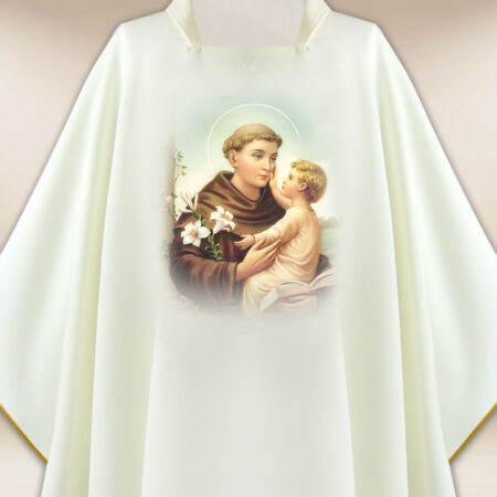 Chasuble avec image de Saint Antoine