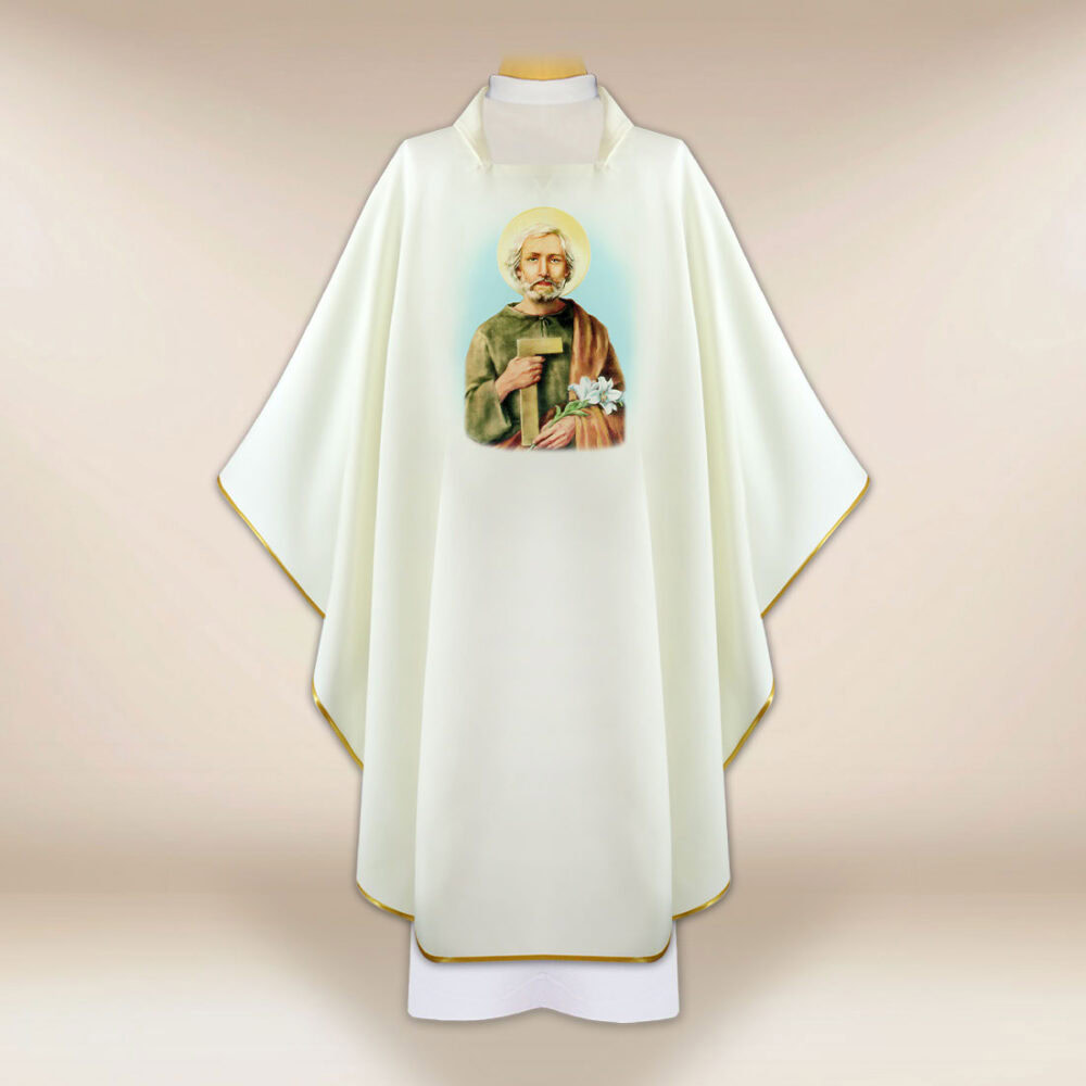 Chasuble avec image de Saint Joseph