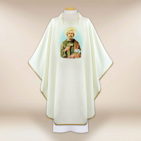 Chasuble avec image de Saint Joseph