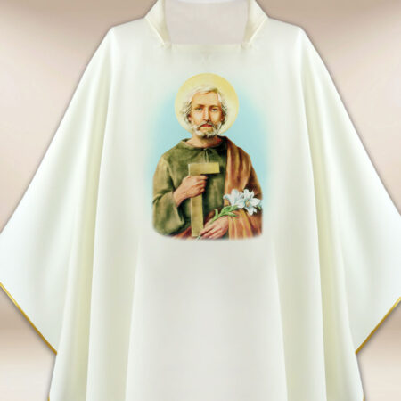 Chasuble avec image de Saint Joseph