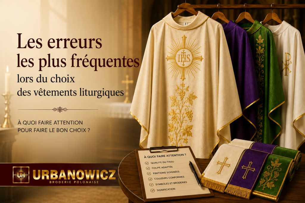 Les erreurs les plus courantes lors du choix des vêtements liturgiques