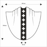 Chasuble brodée Jésus Miséricordieux
