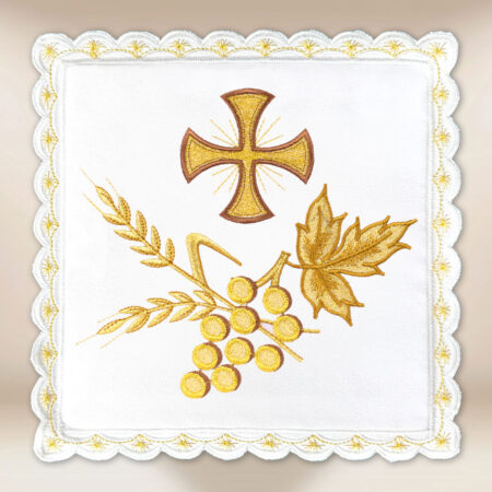 Pale brodée blanche