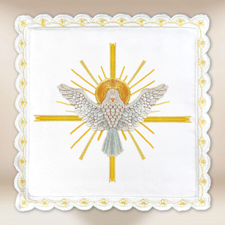 Pale brodée blanche