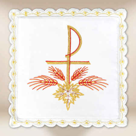 Pale brodée blanche