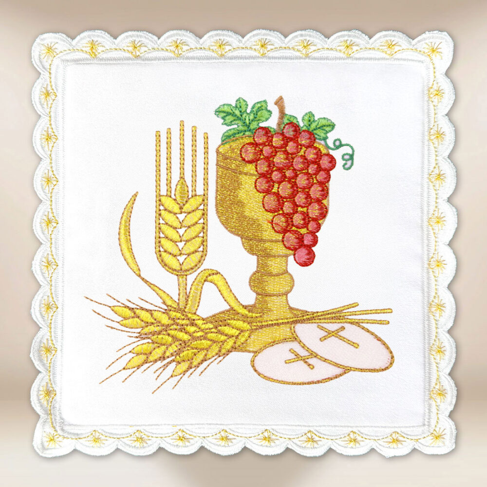 Pale eucharistique brodée