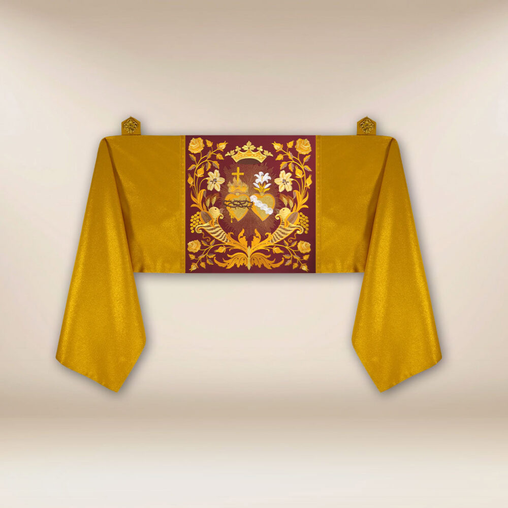 Voile huméral Cœur de Jésus et de Marie Voile huméral Cœur de Jésus et de Marie