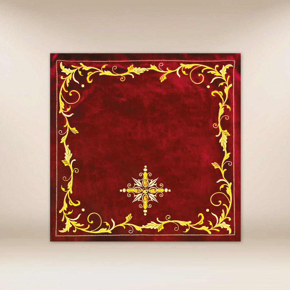 Voile de calice exclusif de couleur bordeaux