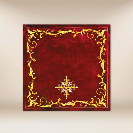 Voile de calice exclusif de couleur bordeaux