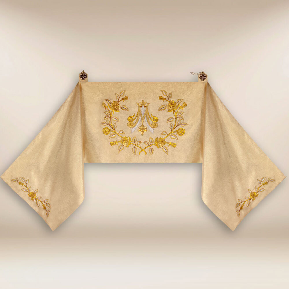 Voile huméral marial brodé