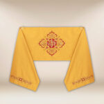 Voile huméral doré avec IHS