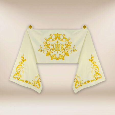 Voile huméral brodé avec IHS