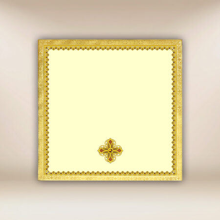 Voile de calice écru avec croix