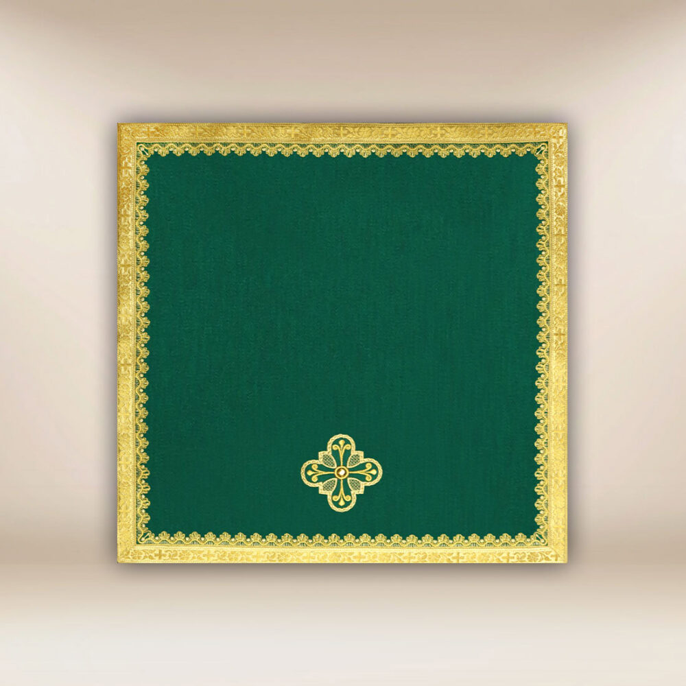 Voile de calice vert liturgique Voile de calice vert liturgique