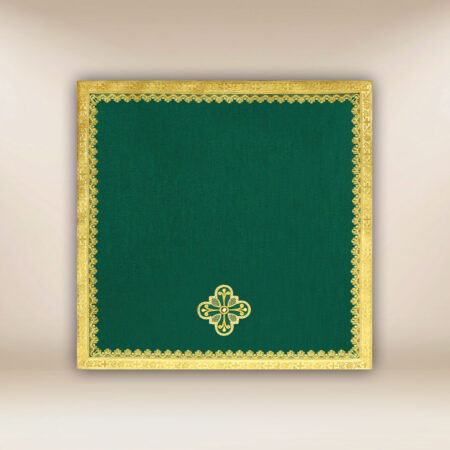 Voile de calice vert liturgique