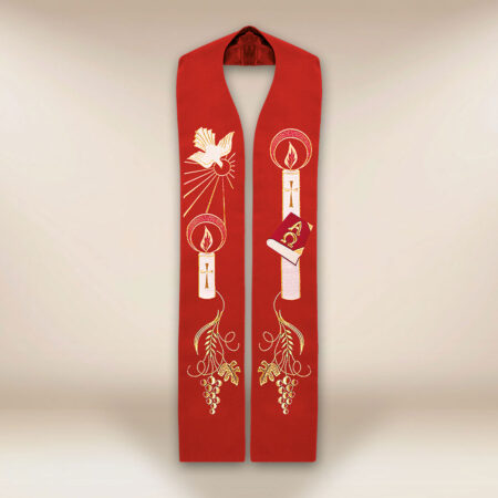 Étole brodée avec l'Esprit Saint