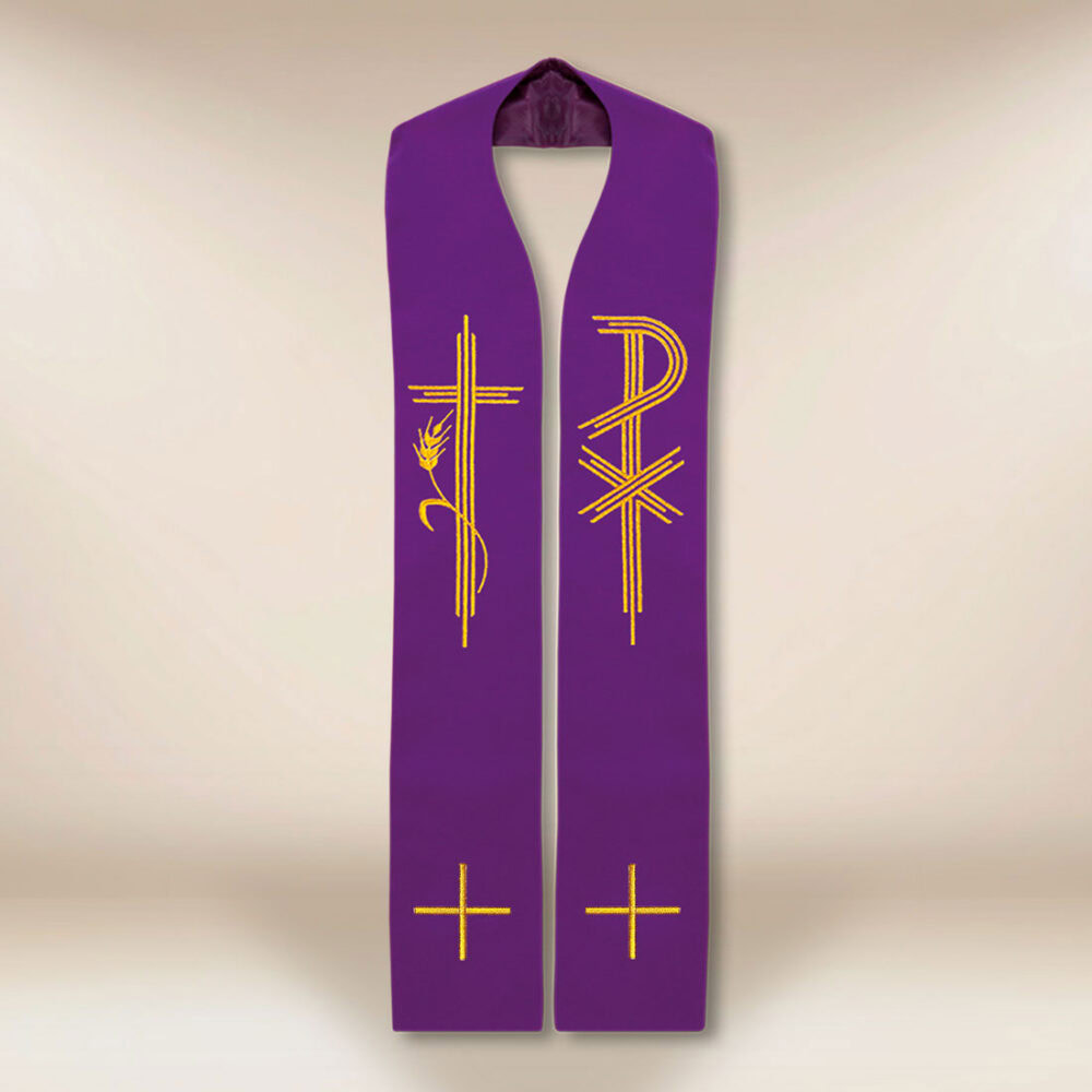 Étole liturgique brodée PX