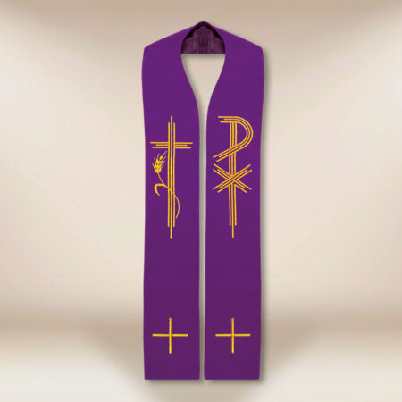 Étole liturgique brodée PX