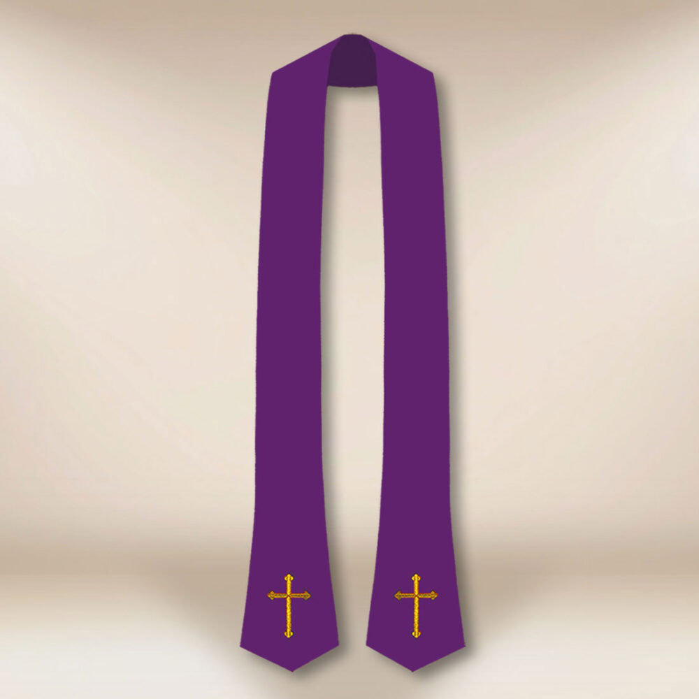 Étole de confession avec croix
