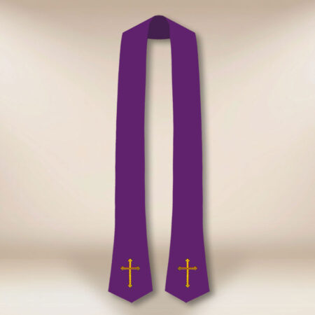 Étole de confession avec croix