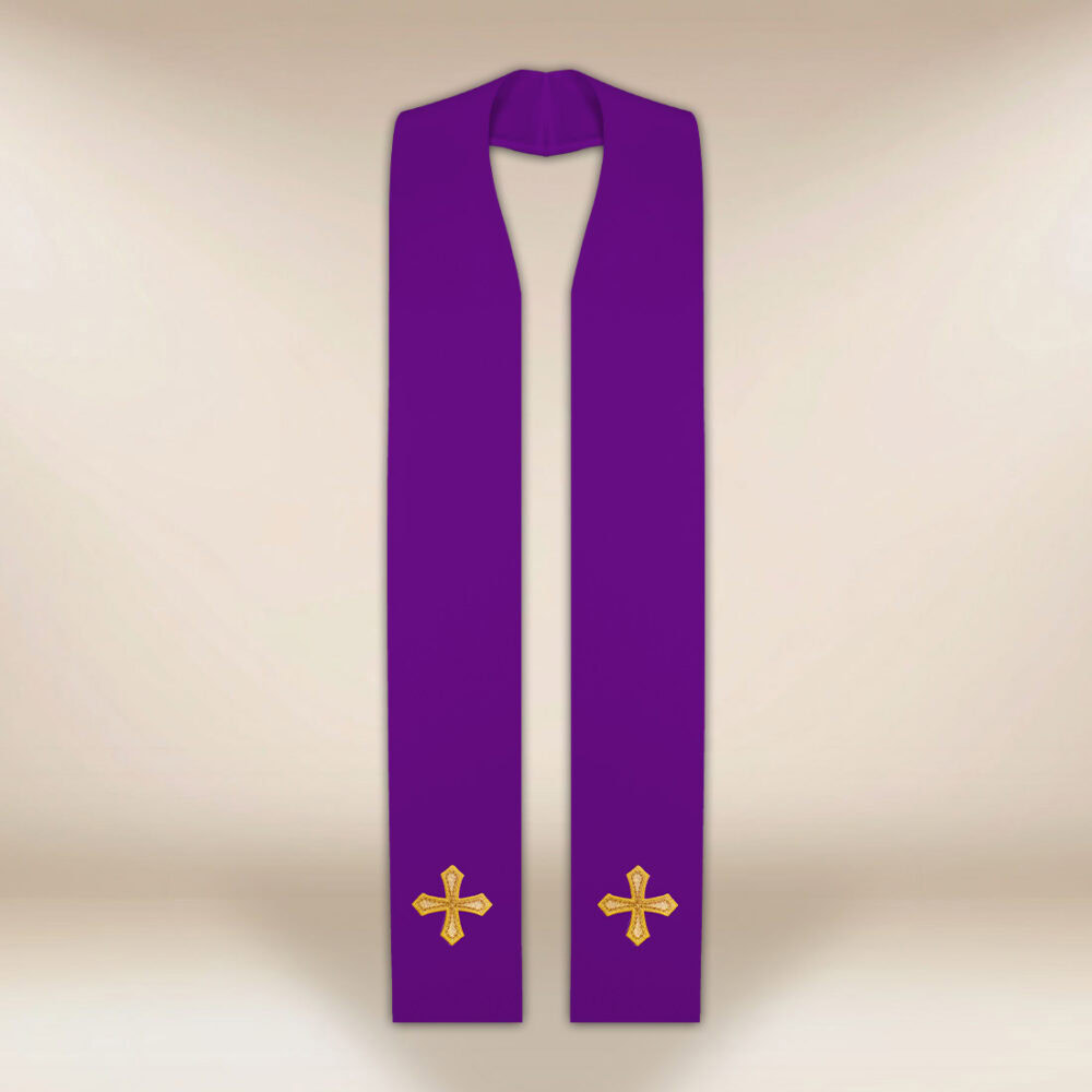 Étole de confession violette