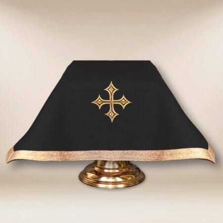 Voile de calice liturgique noir 55×55cm
