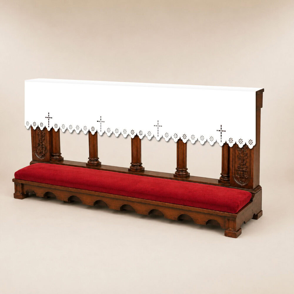 Couverture ajourée pour balustrades avec croix