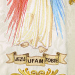 Chasuble liturgique brodée Jésus Miséricordieux