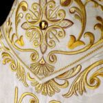 Chasuble liturgique brodée Jésus Miséricordieux