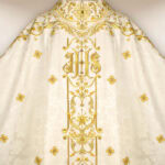 Chasuble liturgique brodée Jésus Miséricordieux