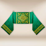 Voile huméral brodé vert