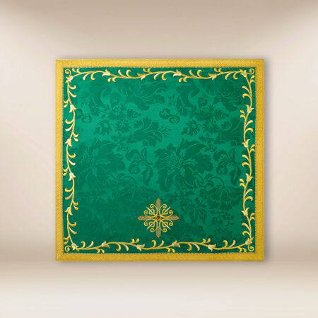 Voile liturgique de calice vert
