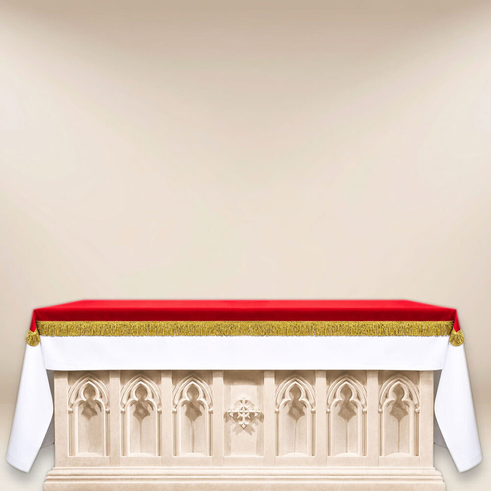 Couverture d’autel en élan rouge