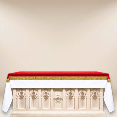 Couverture d’autel en élan rouge