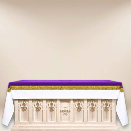 Couverture d’autel en élan violet