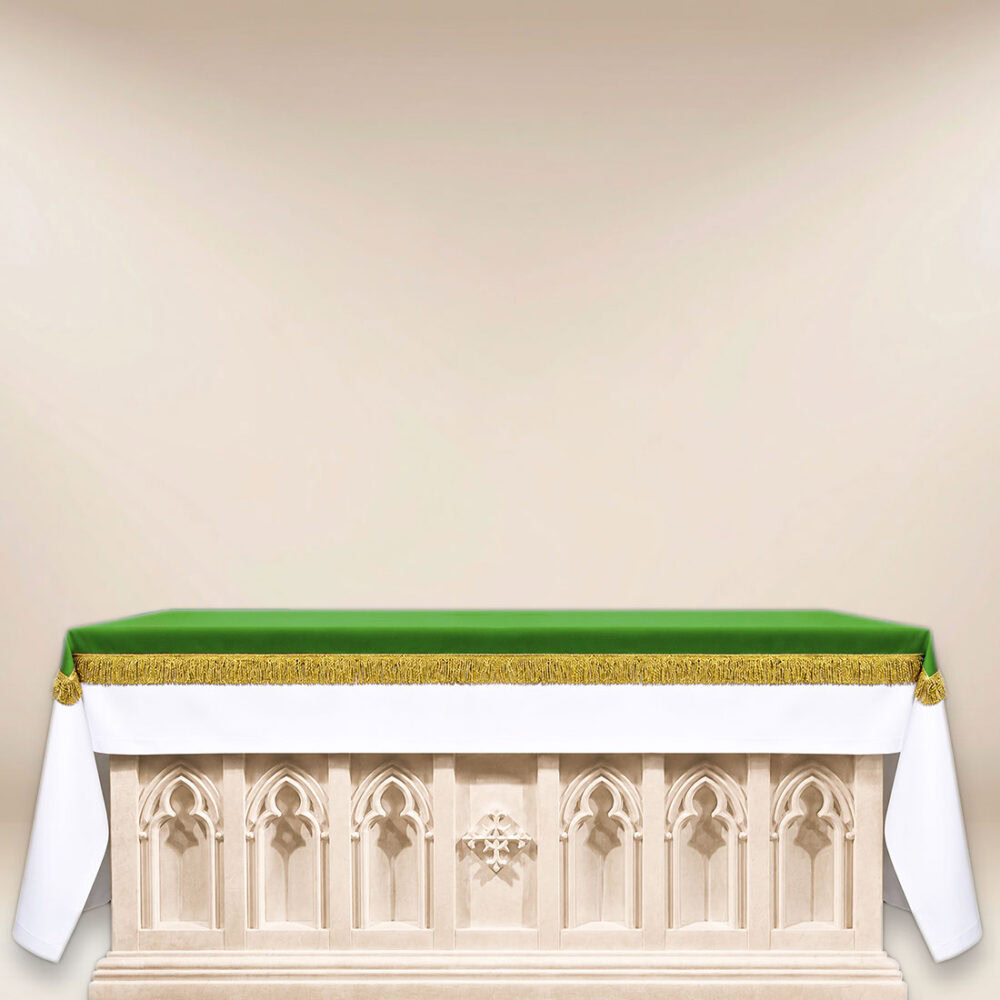 Couverture d’autel verte