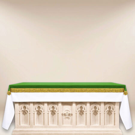 Couverture d’autel verte