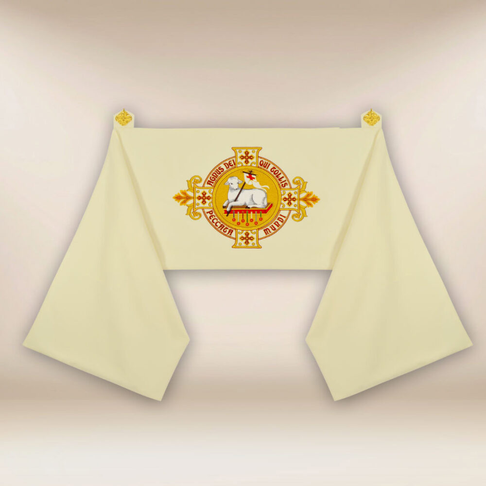 Voile huméral brodé Agneau de Dieu