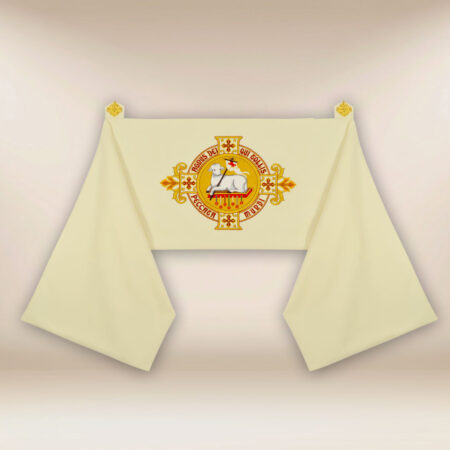 Voile huméral brodé Agneau de Dieu