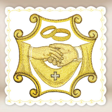 Pale nuptiale brodée
