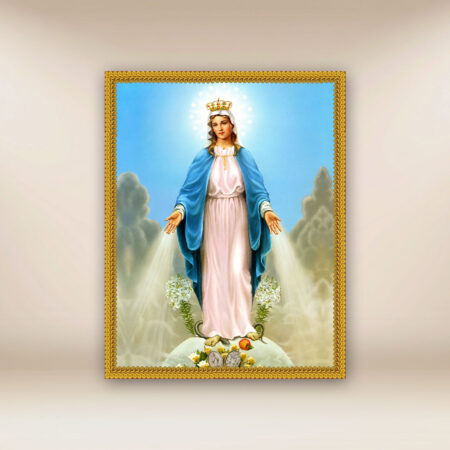 Image religieuse sur tissu Notre-Dame de l'Immaculée Conception