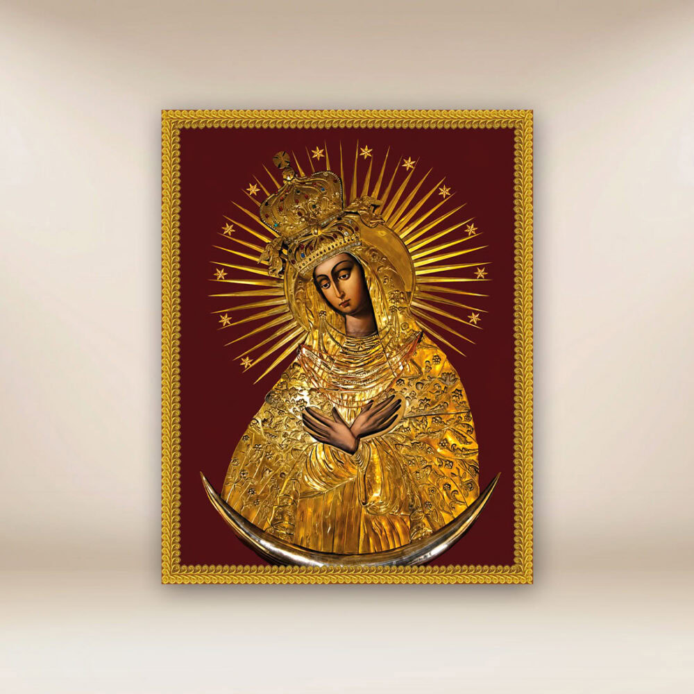 Image religieuse sur tissu Notre-Dame d'Ostrobramska