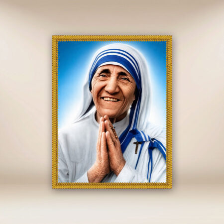 Image religieuse sur tissu Mère Teresa de Calcutta