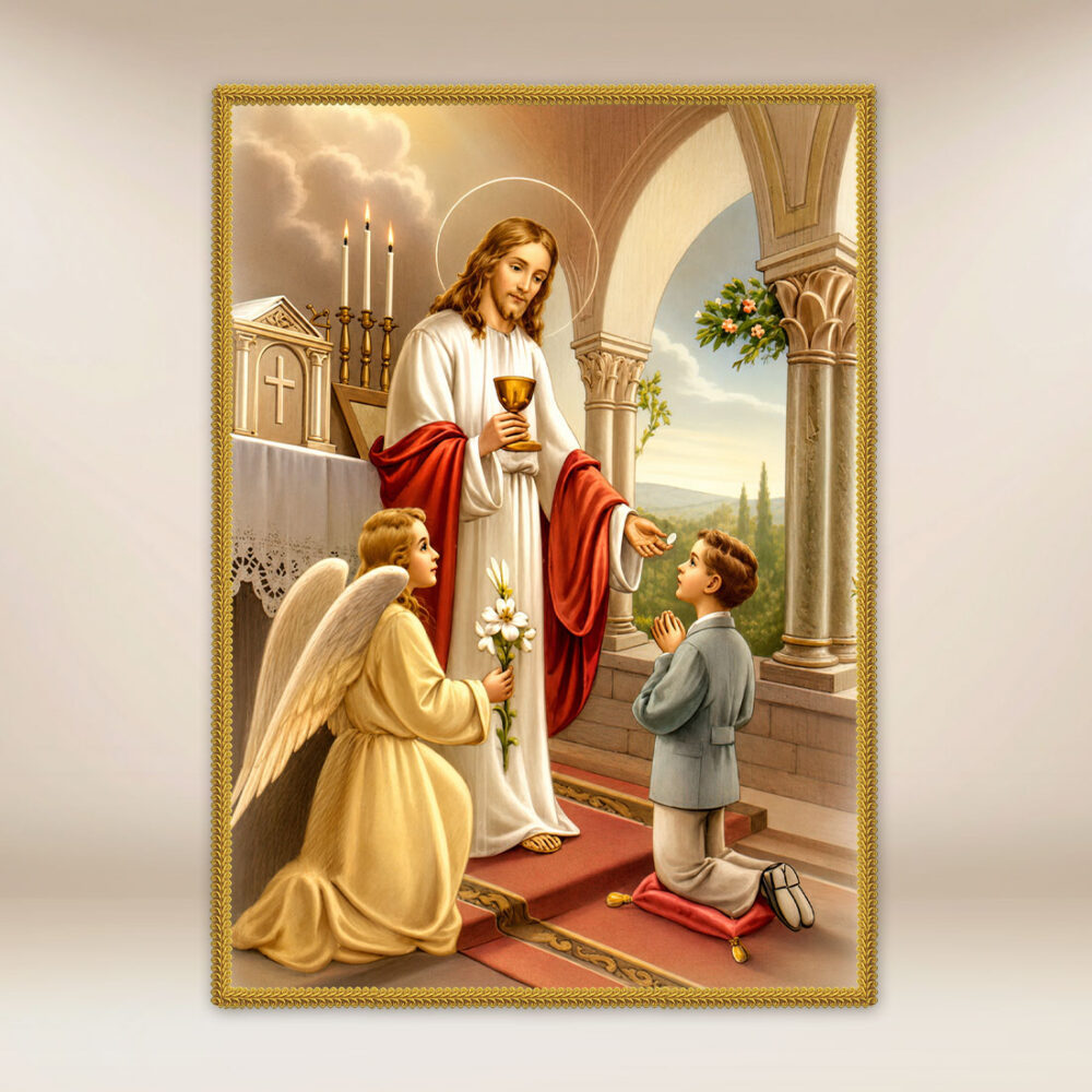 Grande décoration liturgique "Sainte Communion" Grande décoration liturgique "Sainte Communion"