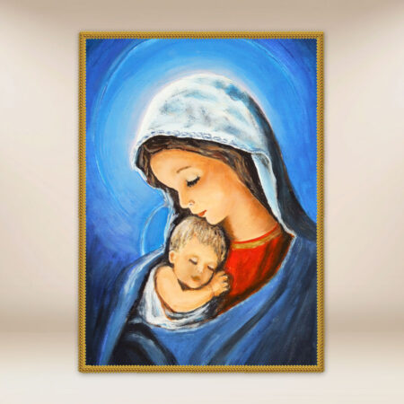 Décoration photographique de la Mère de Dieu avec l'Enfant