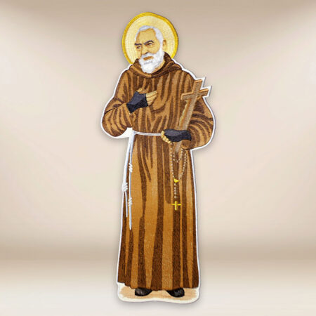 Application brodée Saint Père Pio