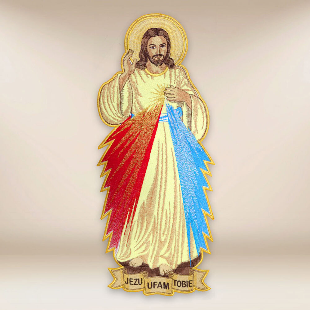 Application brodée Jésus Miséricordieux