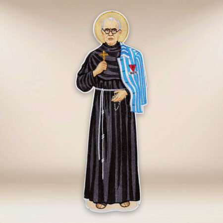 application brodée Saint Maximilien Marie Kolbe